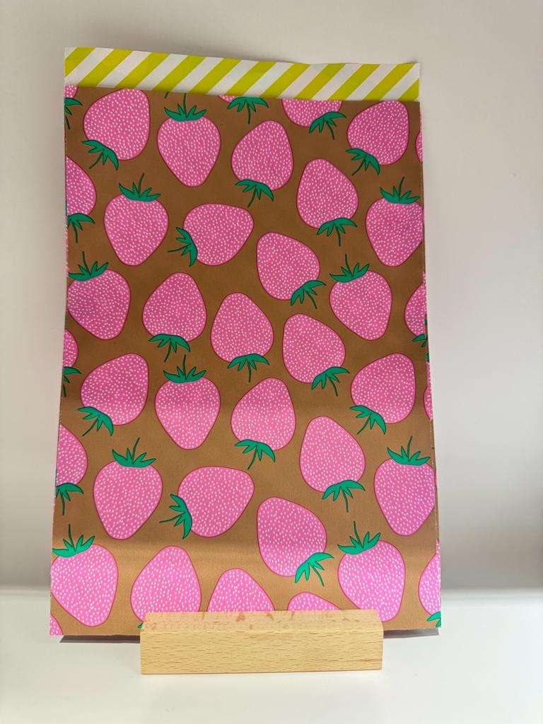 kadozakjes 17x25 (5 stuks) aardbeien