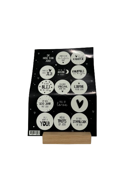 Stickervel liefde