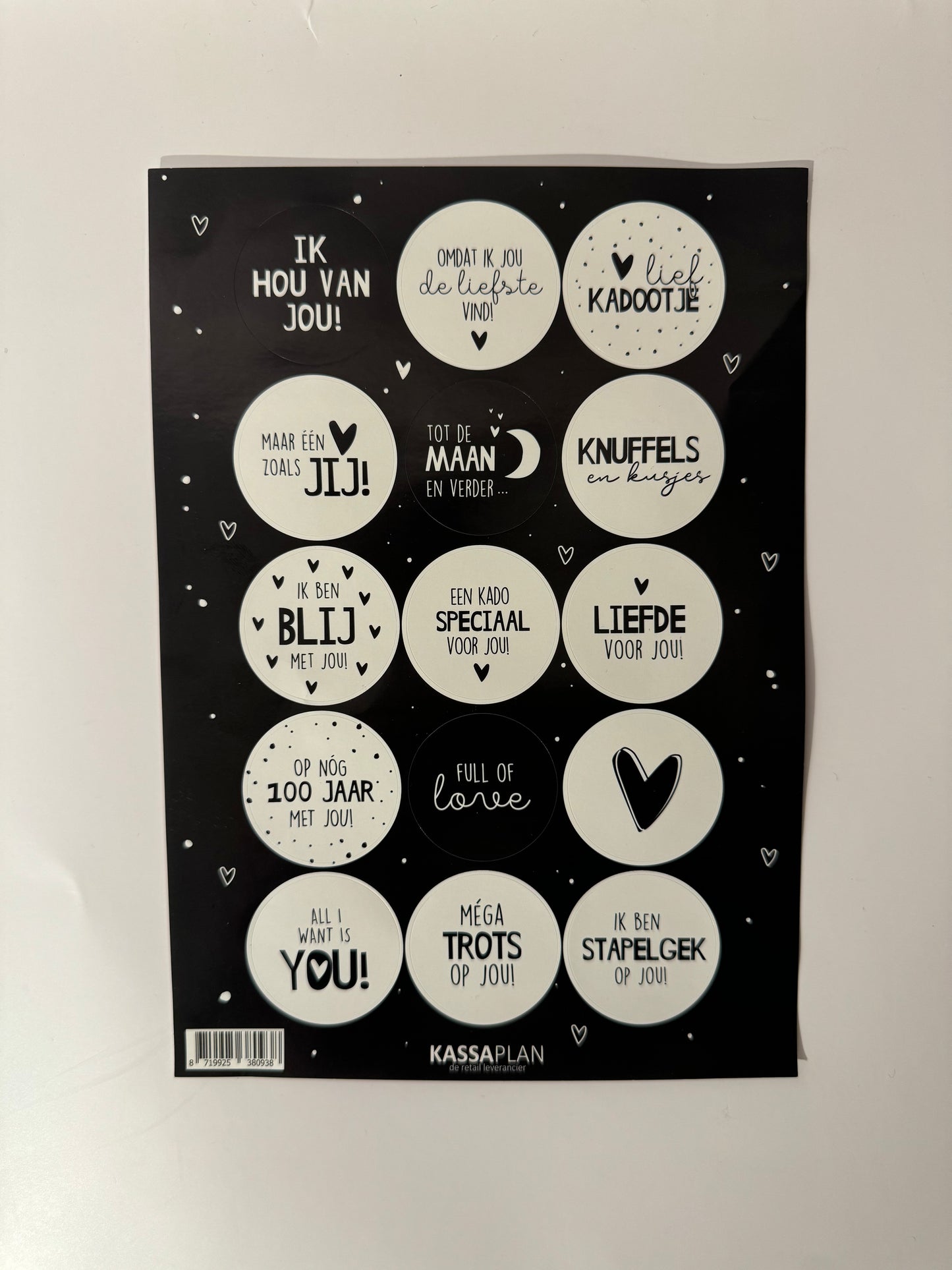 Stickervel liefde