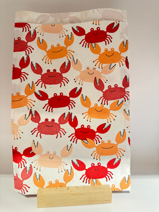kadozakjes 17x25 (5 stuks) krabSuper leuk voor  kleine cadeautjes!