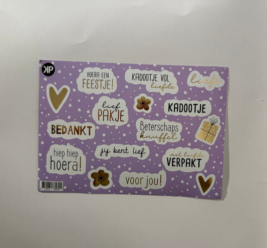 Stickervel feestje